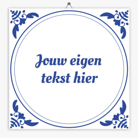 Aja Faculteit Meerdere Delfts Blauw tegeltje bloemetjes? Direct maken en bestellen